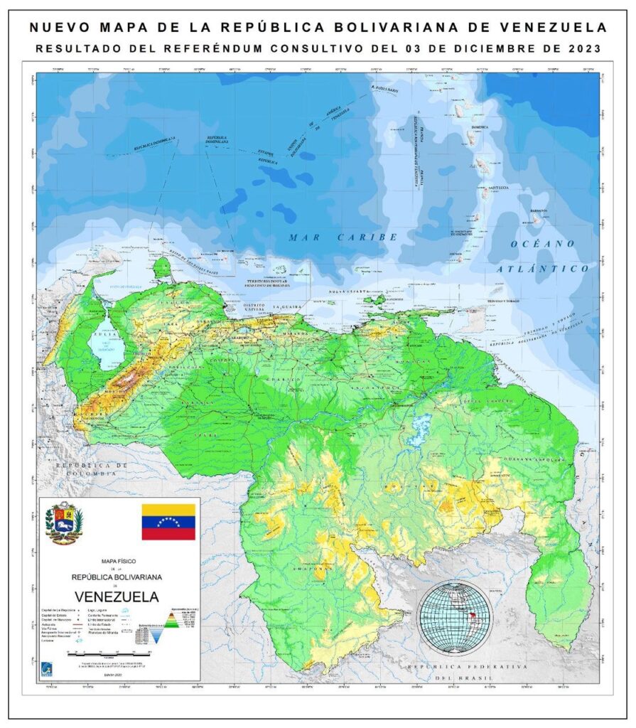 Maduro ordena presentar nuevo mapa de Venezuela