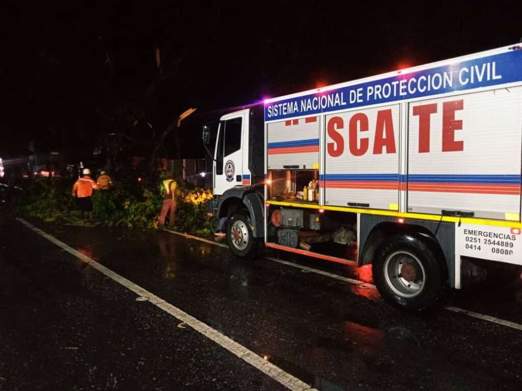 Sistema de Gestión de Riesgo se activó tras fuerte aguacero en Lara