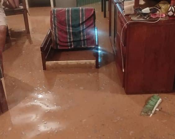 Viviendas anegadas por las fuertes lluvias en Barquisimeto