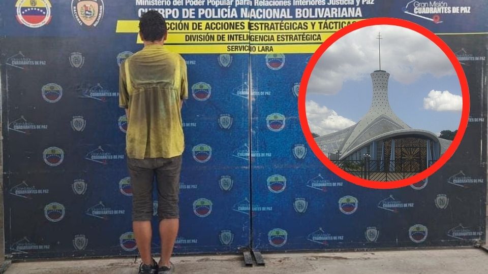 Detienen a sujeto que profanó la Catedral de Barquisimeto