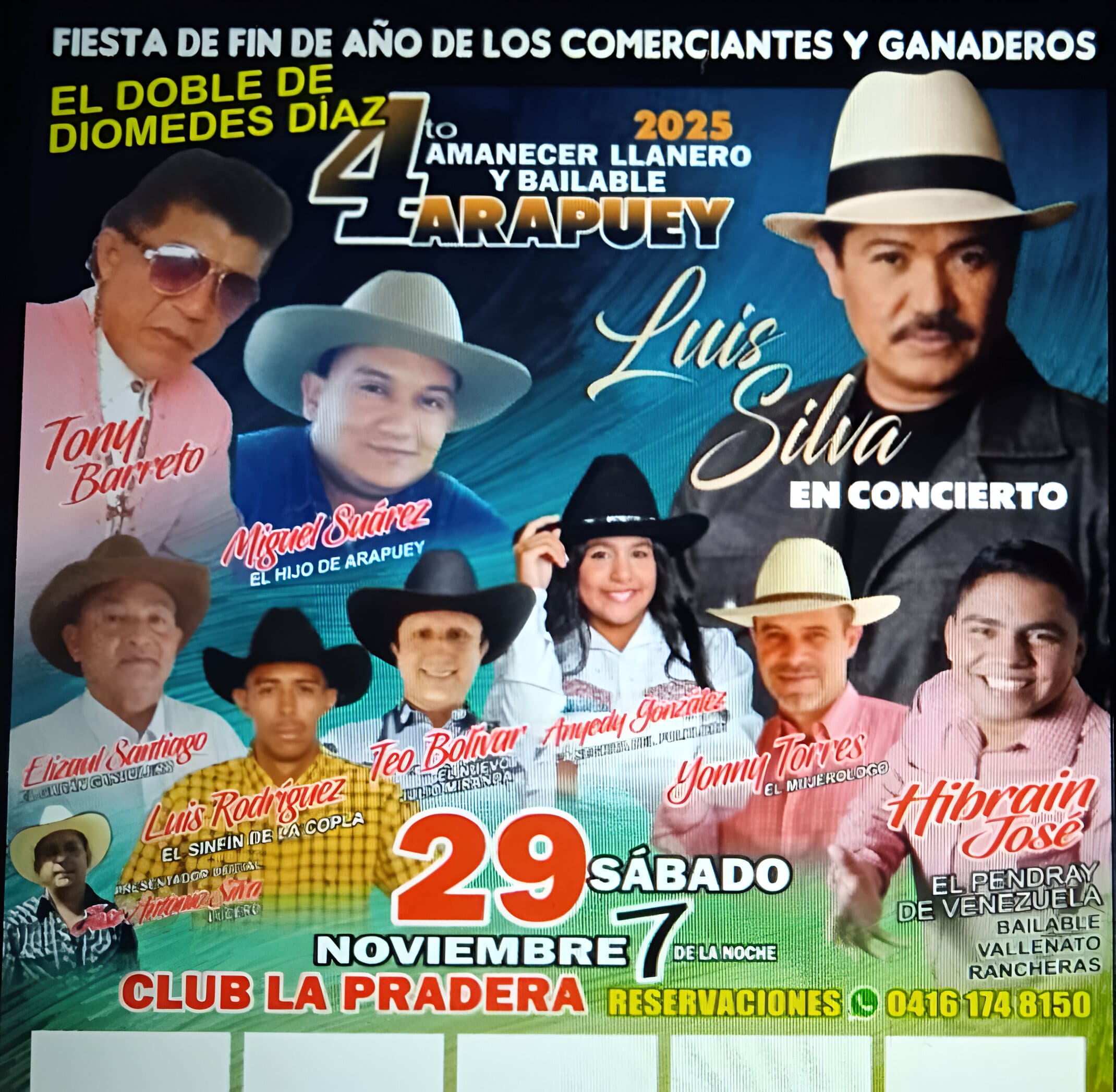 Amanecer llanero Arapuey 2025 reúne a Luis Silva y destaca la música venezolana