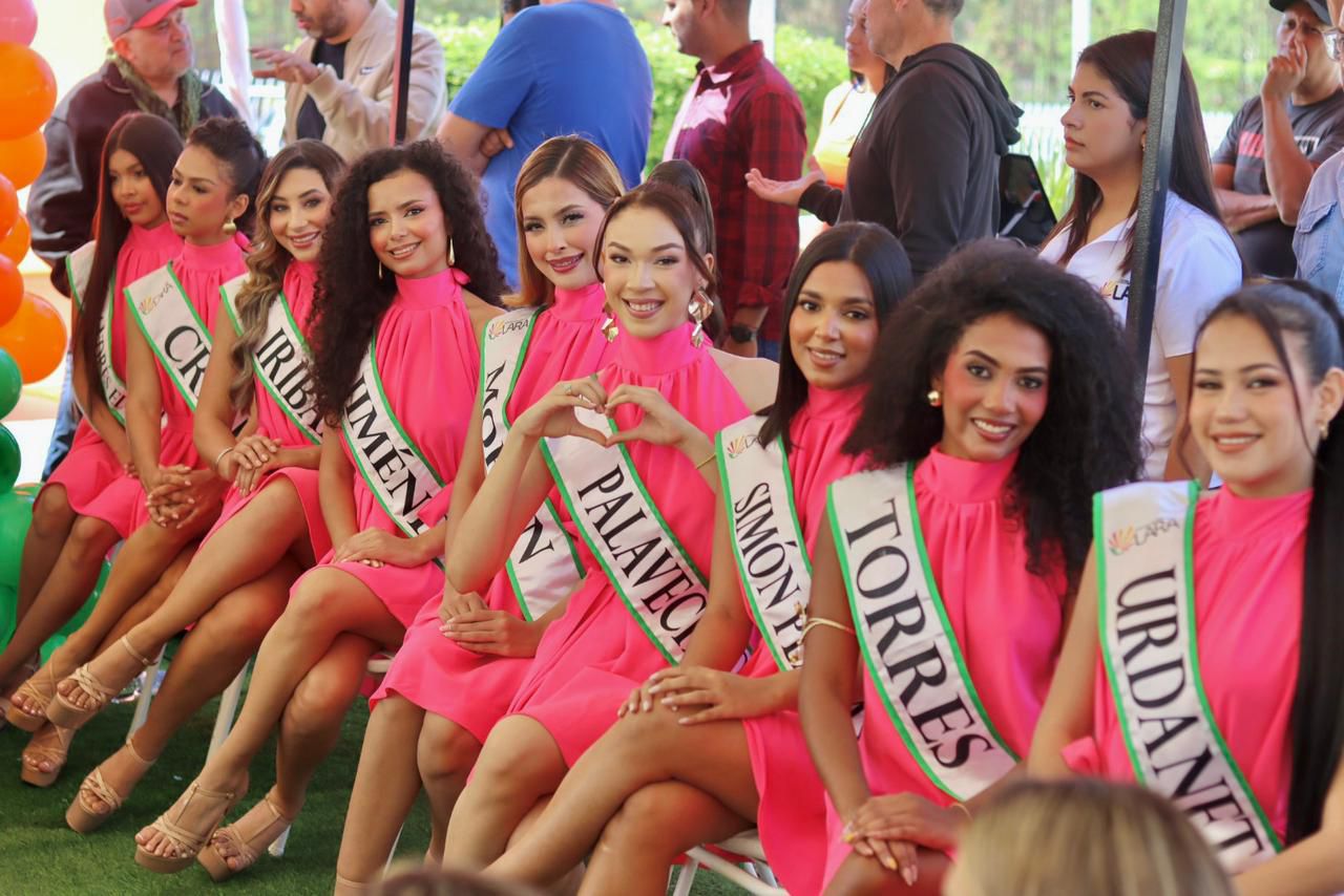 Las nueve reinas de los carnavales del estado Lara 2026